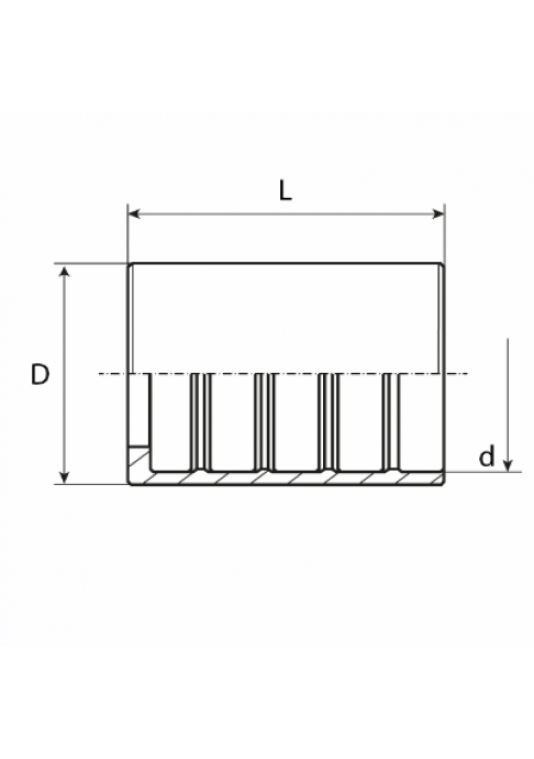 Муфта DN 10 2SS PTFE