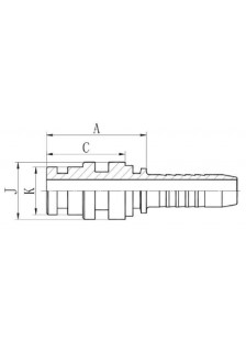 Фитинг DN 38 Staplelock SAE J1467 STECK + Муфта DN 38 1 SN/2SN