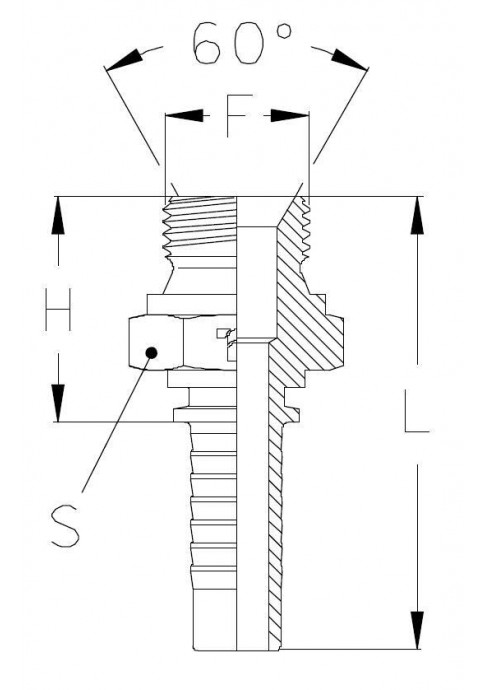 Фитинг DN 06 BSP (Ш) 1/2