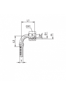 Фитинг DN 05 DKO-L (Г) 14x1.5 8 (90)