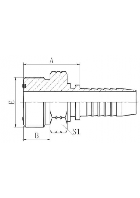 Фитинг DN 38 ORFS (Ш) 2