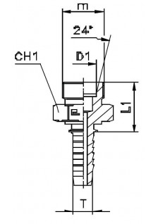 Фитинг DN 06 DKO-S (Ш) 18x1.5 10