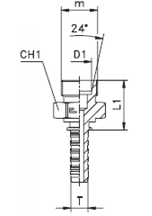 Фитинг DN 06 DKO-S (Ш) 18x1.5 10
