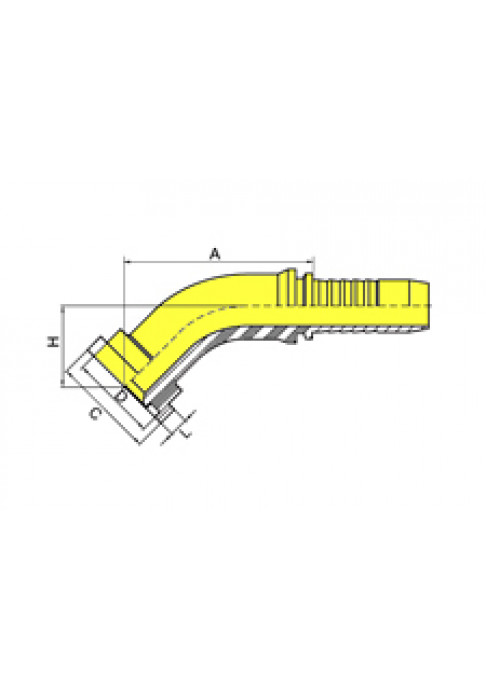 Фитинг DN 38 SFL 2 71.4 (45)