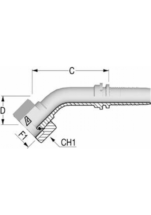 Фитинг DN 12 BSP (Г) 1/2 (45)
