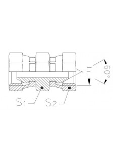 Соединение PS BSP 1/2" BSP 1/2"