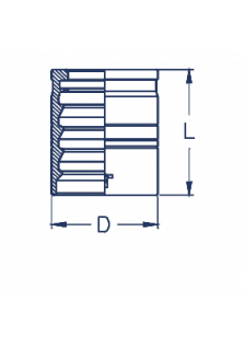 Муфта DN 25 1SN/2SN/2SC с зачисткой