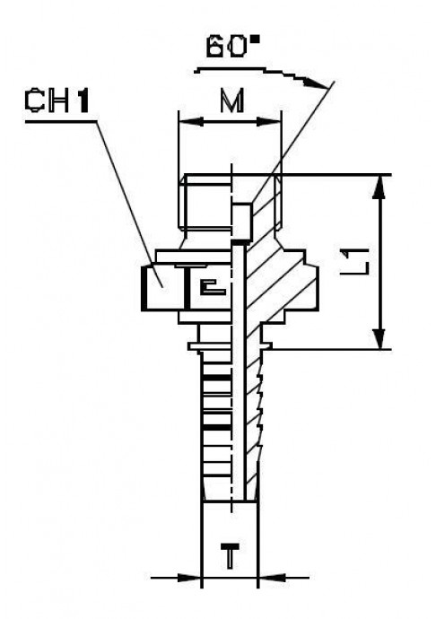 Фитинг DN 06 DKM (Ш) 12x1.5