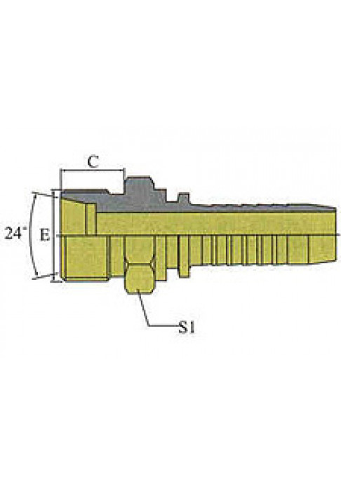Фитинг DN 06 DKO-S (Ш) 16x1.5 8