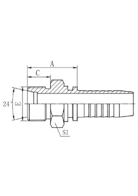 Фитинг DN 06 DKO-S (Ш) 20x1.5 12