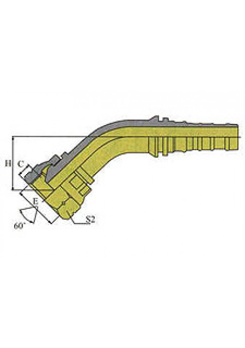 Фитинг DN 38 BSP (Г) 1.1/2 (45) Interlock