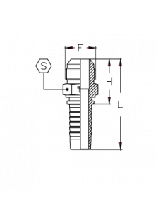Фитинг DN 08 JIC (Ш) 1/2