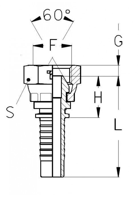 Фитинг DN 06 BSP (Г) 3/8
