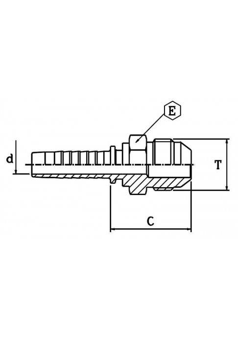 Фитинг DN 10 JIC (Ш) 7/8
