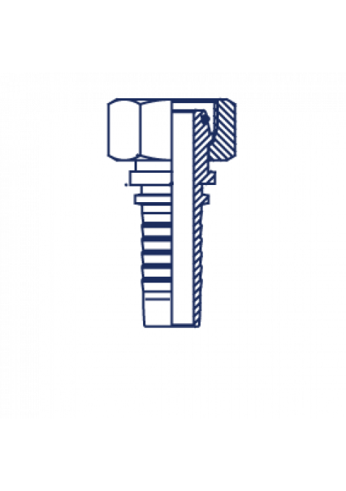 Фитинг DN 16 DKO-L (Г) 27x1.5 18 накидная гайка