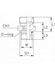 Штуцер FA DL22 UNF 1.5/16" (корпус)