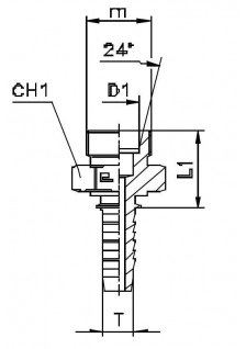 Фитинг DN 05 DKO-L (Ш) 12x1.5 6