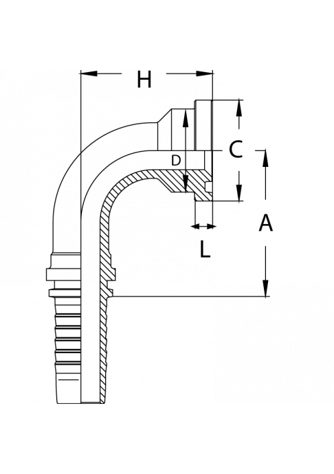 Фитинг DN 50 SFL 2 71.4 (90)