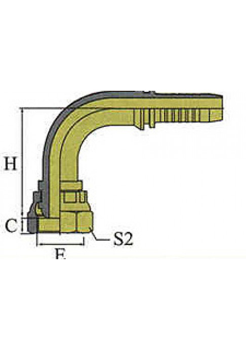 Фитинг DN 38 DK (Г) 52x2 (90)