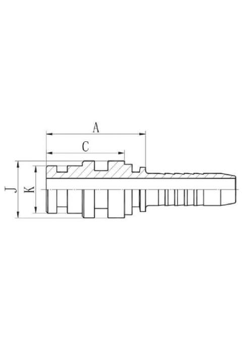 Фитинг DN 50 Staplelock SAE J1467 d=55.9 STECK 64