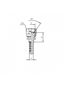 Фитинг DN 06 JIC (Г) 1/2