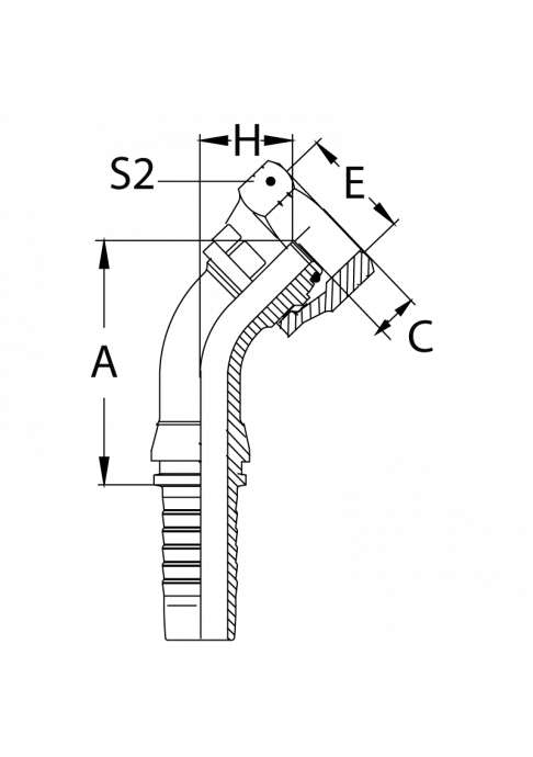 Фитинг DN 20 DKO-L (Г) 30x2 22 (45)накидная гайка