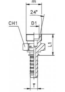 Фитинг DN 05 DKO-L (Ш) 14x1.5 8