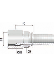 Фитинг DN 16 JIC (Г) 7/8