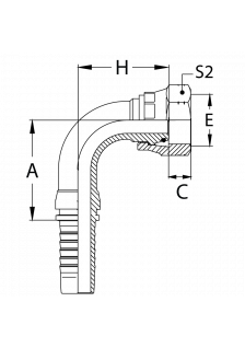 Фитинг DN 16 DKO-L (Г) 26x1.5 18 (90)накидная гайка