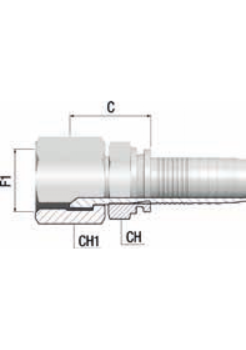 Фитинг DN 12 JIC (Г) 3/4
