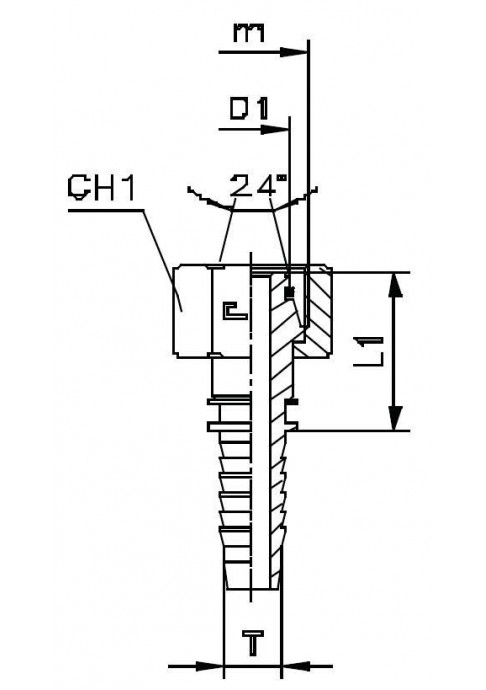 Фитинг DN 05 DKO-L (Г) 14x1.5 8