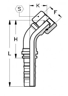 Фитинг DN 50 BSP (Г) 2 (45) CS