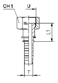 Фитинг DN 06 ORFS (Г) 11/16