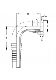Фитинг DN 20 BSP (Г) 3/4 (90)