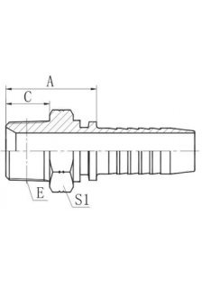 Фитинг DN 38 NPTF 1.1/2