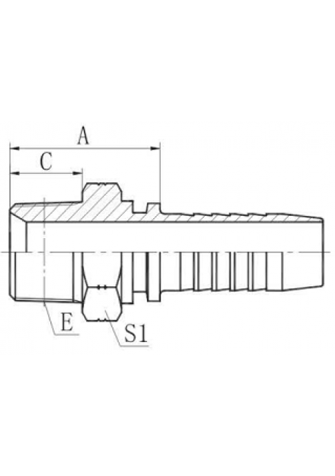 Фитинг DN 38 NPTF 1.1/2