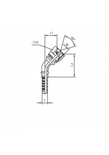 Фитинг DN 06 DKM (Г) 12x1.5 (45)