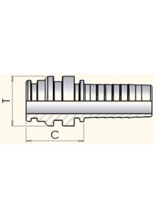 Фитинг DN 25 Staplelock SAE J1467 d=30.9 STECK 39 для навивочных рукавов