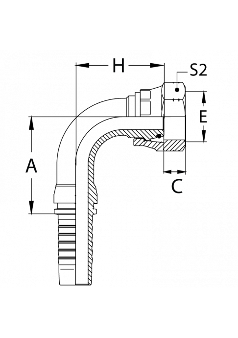 Фитинг DN 25 DKO-L (Г) 36x2 28 (90)