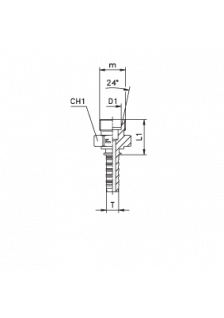 Фитинг DN 06 DKO-L (Ш) 18x1.5 12