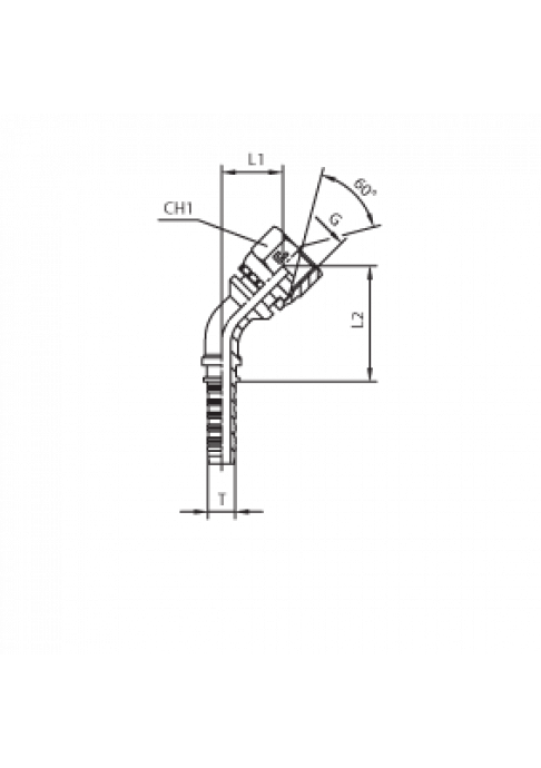 Фитинг DN 05 BSP (Г) 1/8 (45)