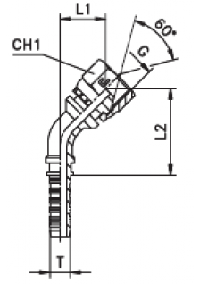 Фитинг DN 05 BSP (Г) 1/8 (45)