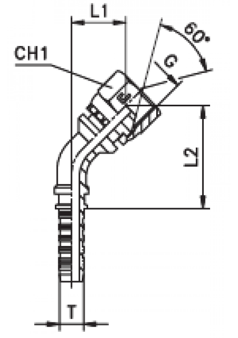 Фитинг DN 05 BSP (Г) 1/8 (45)