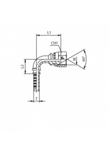 Фитинг DN 05 DKM (Г) 12x1.5 (90)
