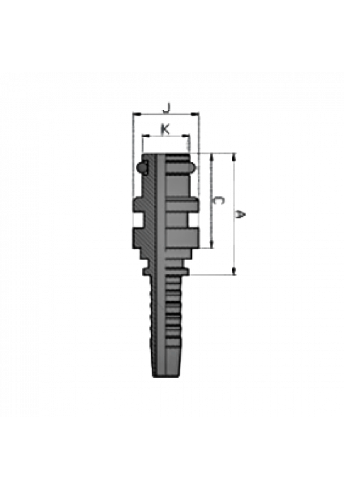Фитинг DN 38 Staplelock SAE J1467 STECK