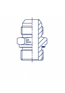 Штуцер FE JIC 3/4" BSP 1/2"