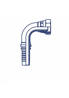 Фитинг DN 12 BSP (Г) 1/2 (90)
