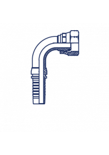 Фитинг DN 20 DKO-L (Г) 26x1.5 18 (90)(накидная гайка)