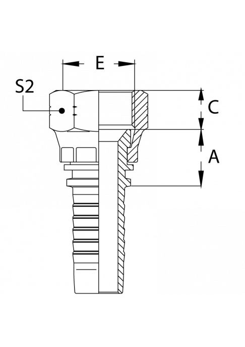 Фитинг DN 25 JIC (Г) 1.1/16