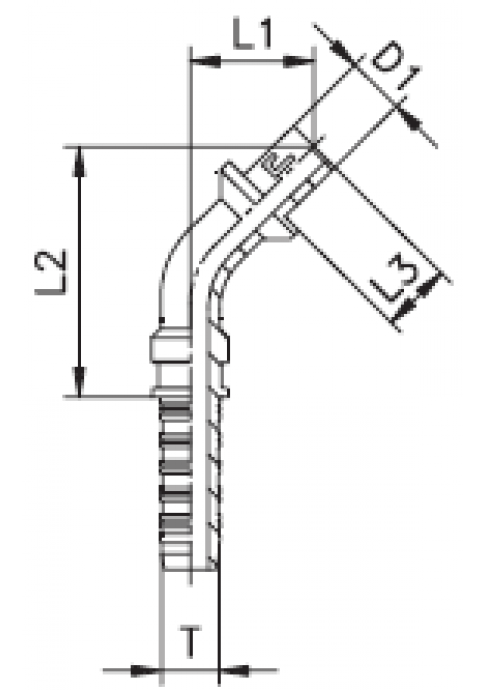 Фитинг DN 06 BEL (Ш) 10 (45)